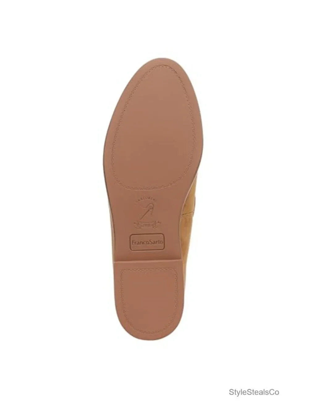 Suede Leather Slip On Loafers Flat 0.6in Heel Round Toe Casual